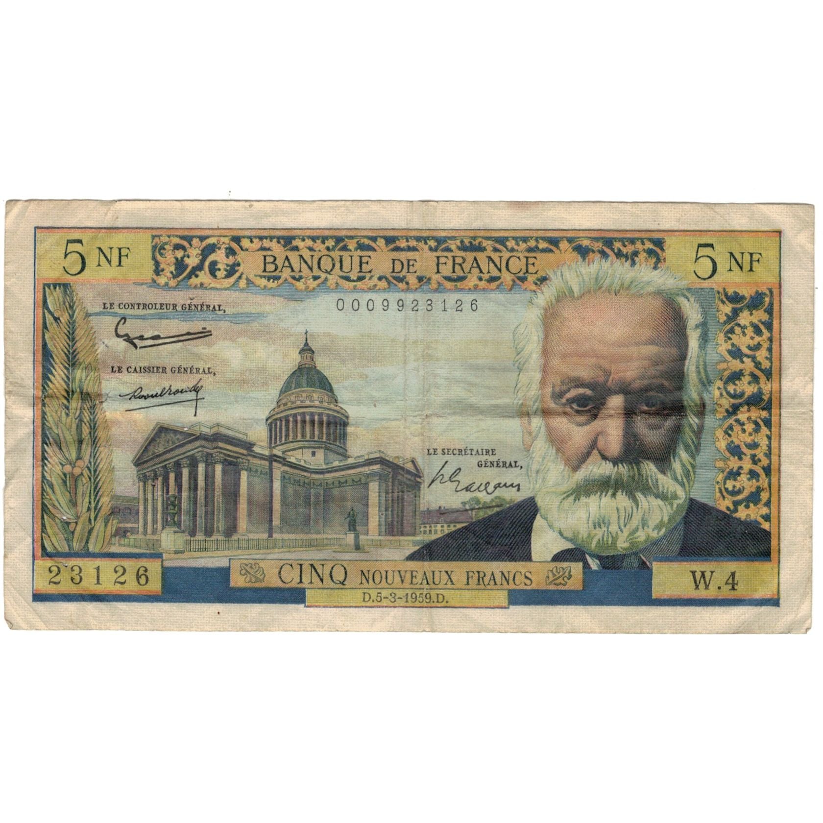 Frankrijk, 5 Nouveaux Francs, 1959, 23126W.4, TB+, Fayette:56.01, KM:141a