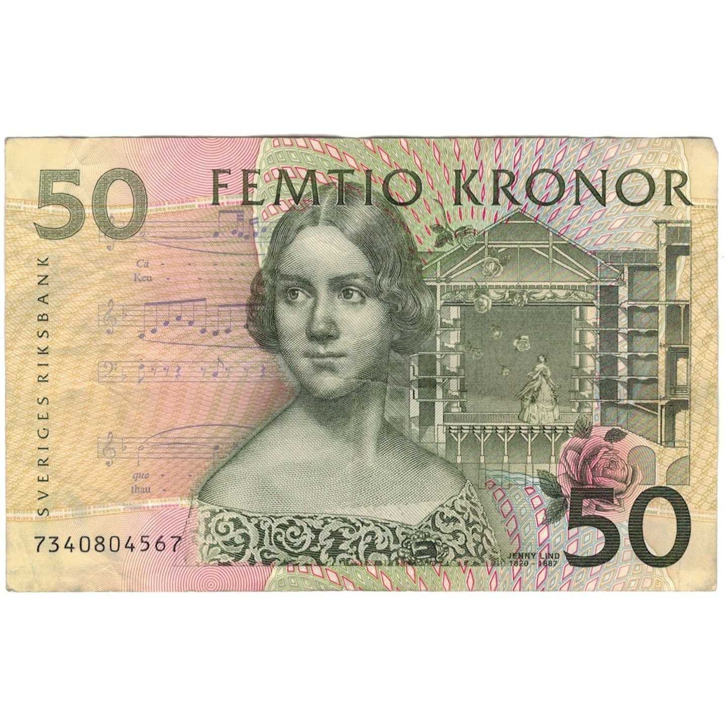 Geldschein, Schweden, 50 Kronor, KM:62a, SS+