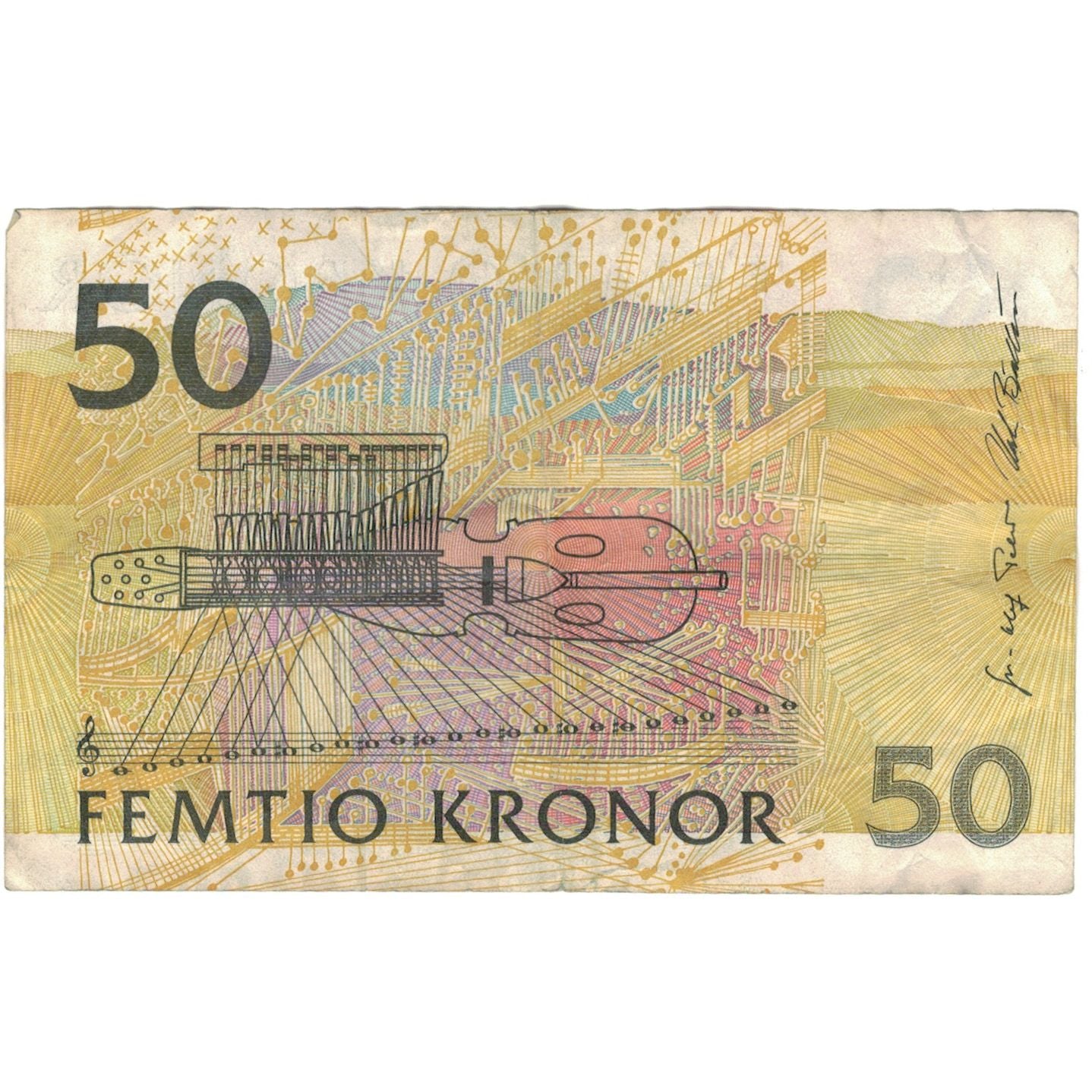 Geldschein, Schweden, 50 Kronor, KM:62a, SS+