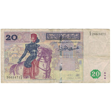 Geldschein, Tunesien, 20 Dinars, 1992, 1992-11-07, KM:88, S
