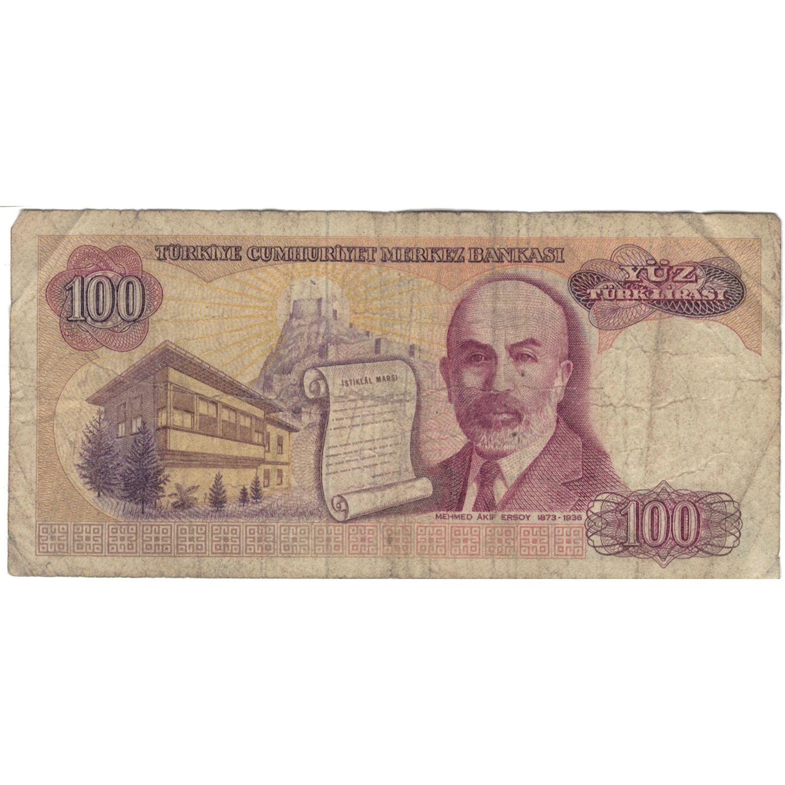 Geldschein, Türkei, 100 Lira, 1970, 1970-01-14, KM:194a, SGE+