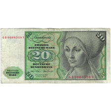 Banknote, GERMANY - FEDERAL REPUBLIC, 20 Deutsche Mark, 1970, 1970-01-02