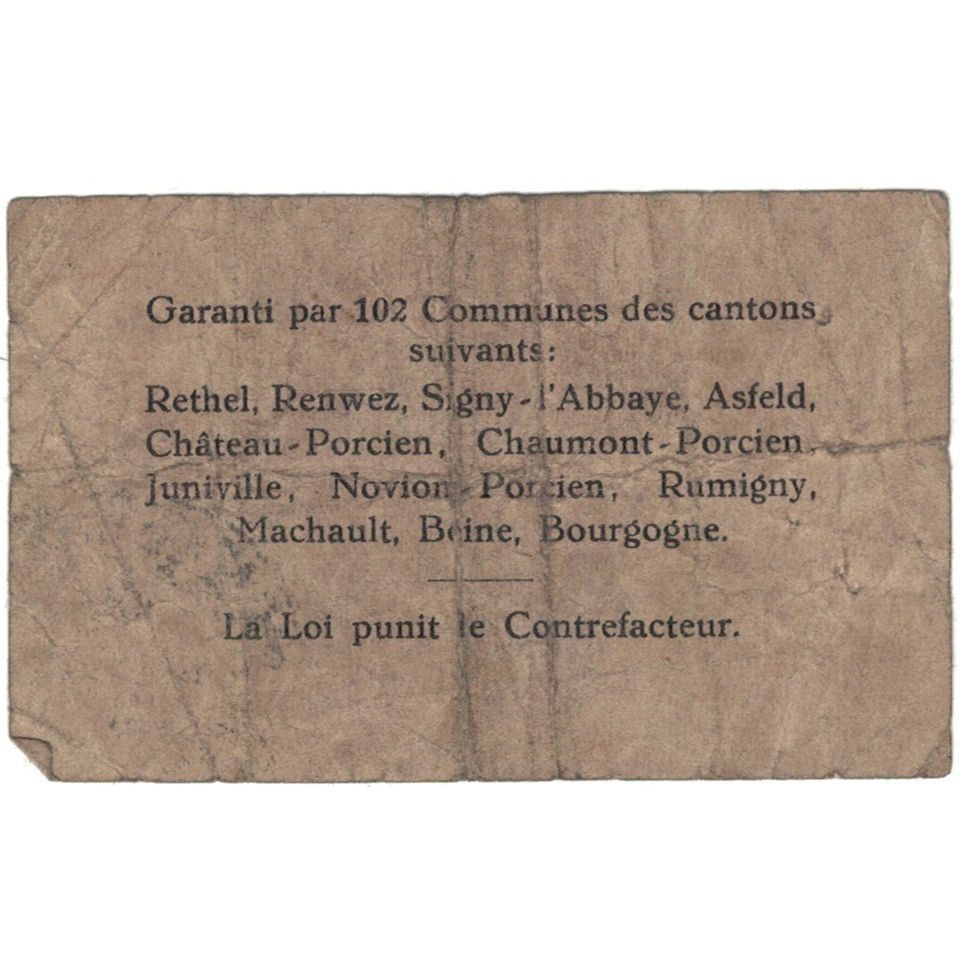 Frankreich, Rethel, 25 Centimes, 1917, S