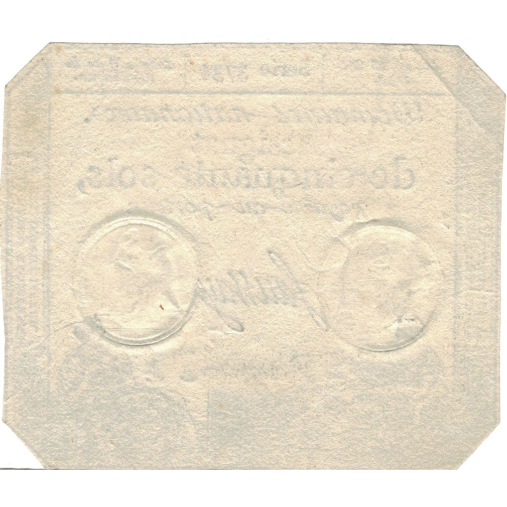 France, 50 Sols, 1793, 3734, AU(55-58), Fayette:ass42e, KM:A70a