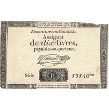 Francia, 10 Livres, 1792, SERIE 131.46, BB, KM:A66b