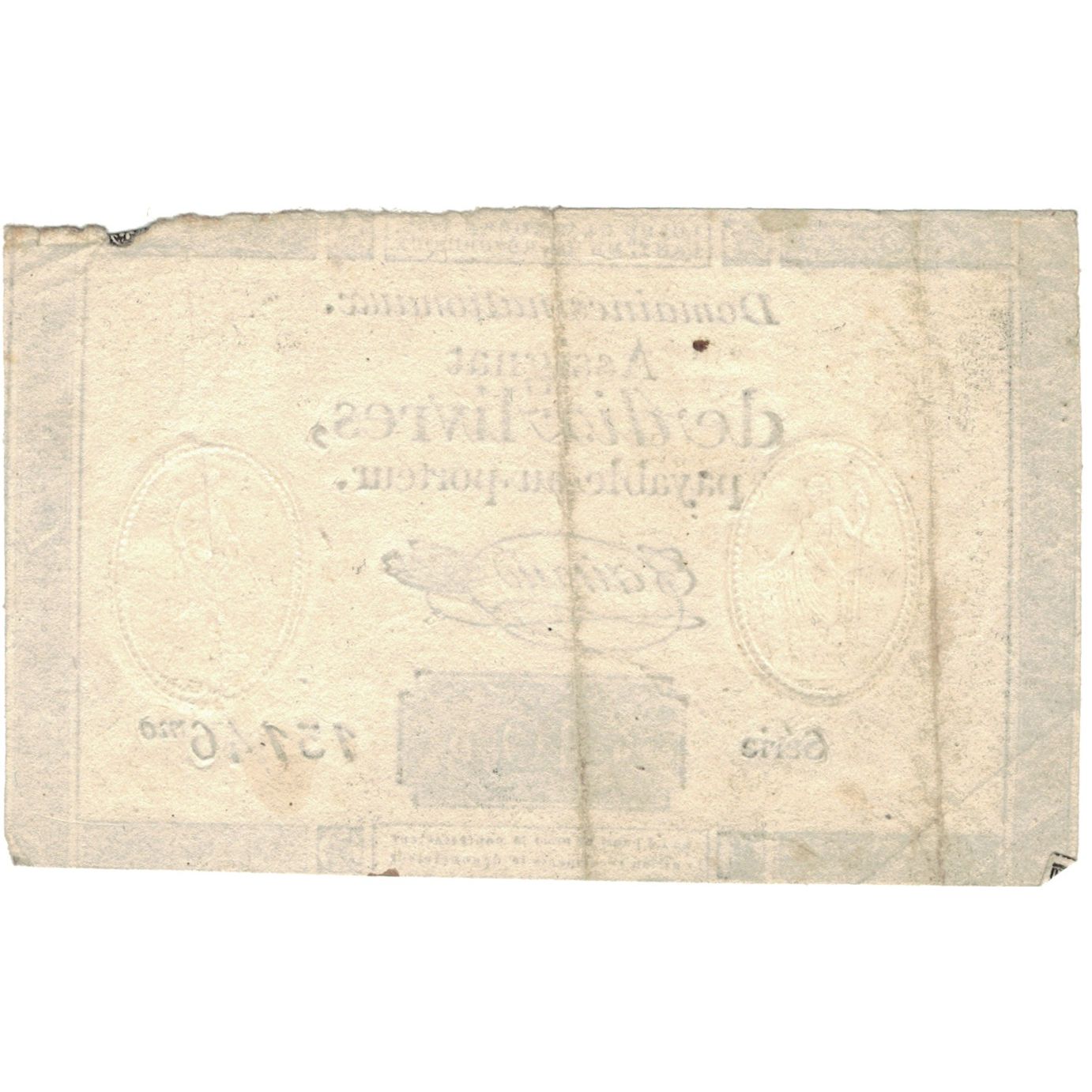 Francia, 10 Livres, 1792, SERIE 131.46, BB, KM:A66b