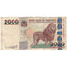 Billet, Tanzanie, 2000 Shilingi, KM:37a, TTB