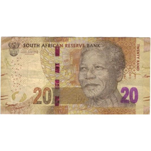 Banconote, Sudafrica, 20 Rand, Undated (2012), KM:134, BB