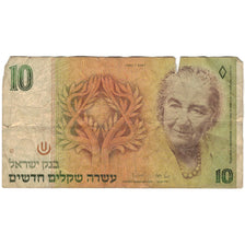 Banconote, Israele, 10 New Sheqalim, 1987, 1987, KM:53b, B
