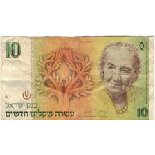 Billet, Israël, 10 New Sheqalim, 1992, 1992, KM:53c, TB