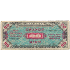Banknote, Germany, 20 Mark, 1944, 1944, KM:195d, VF(20-25)