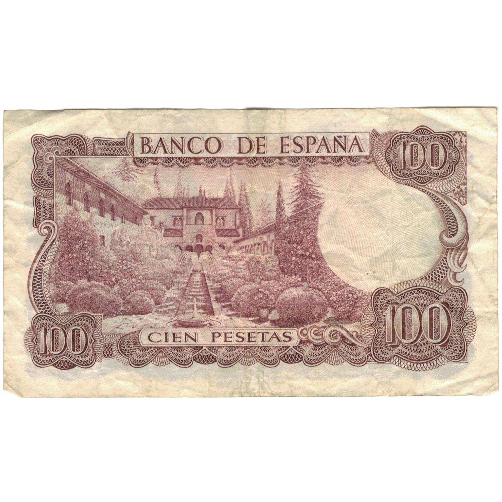 Biljet, Spanje, 100 Pesetas, 1970, 1970-11-17, KM:152a, TB