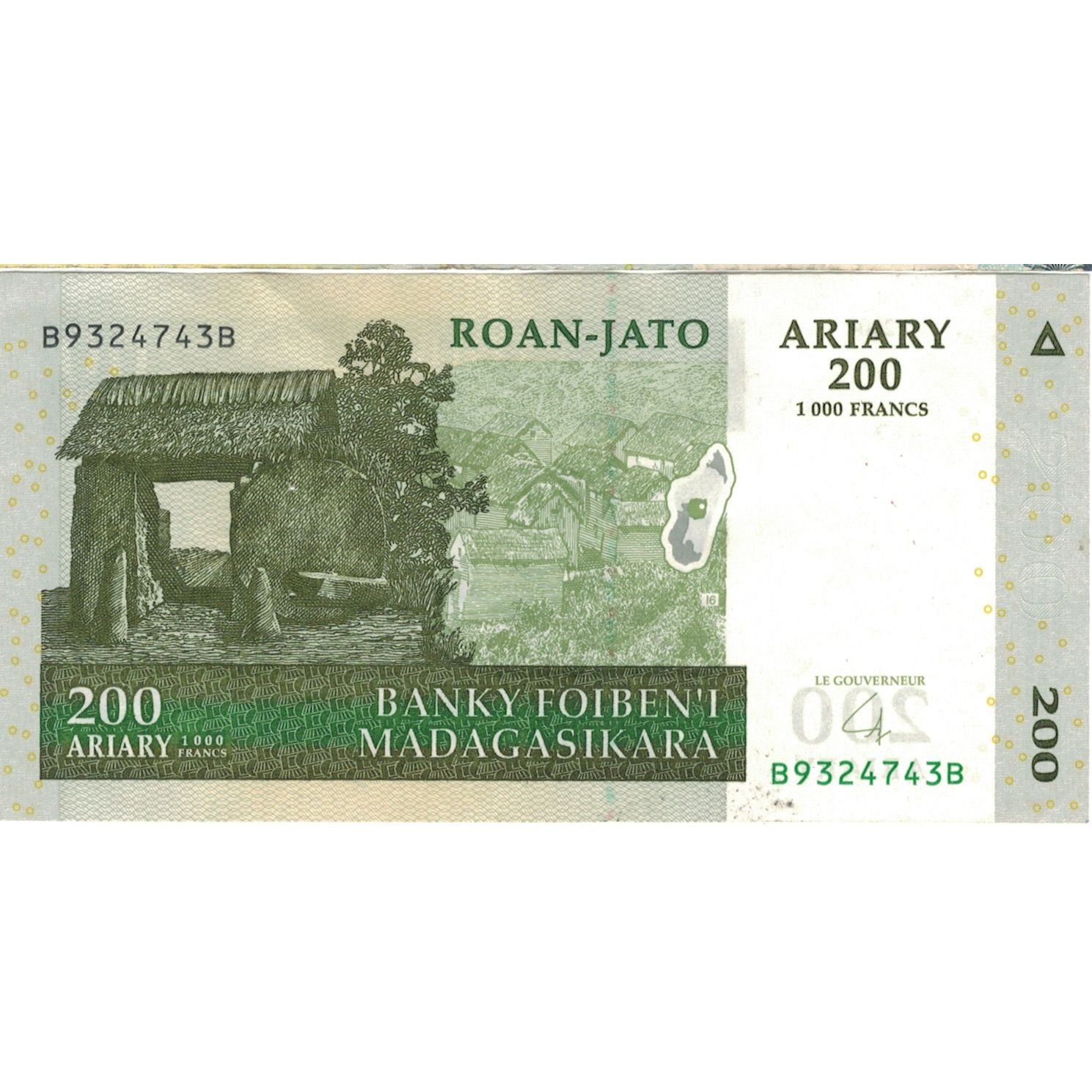 Geldschein, Madagascar, 200 Ariary, 2004, KM:87b, VZ