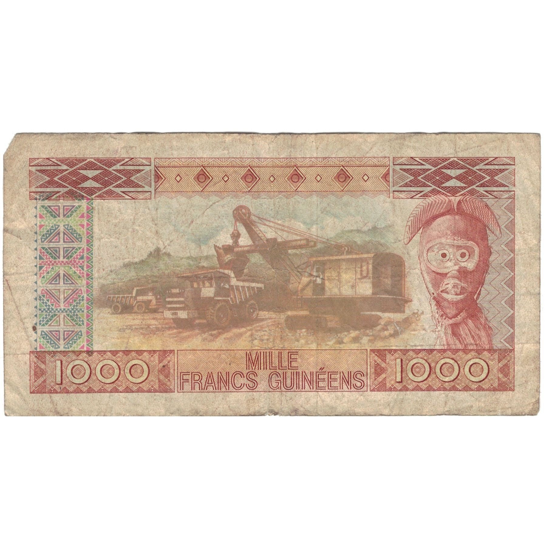 Banconote, Guinea, 1000 Francs, 1960, 1960-03-01, KM:32a, B+