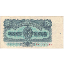 Banknote, Czechoslovakia, 3 Koruny, 1953, KM:79s, EF(40-45)