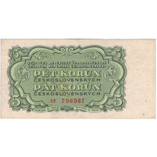 Banknote, Czechoslovakia, 5 Korun, 1953, KM:80s, EF(40-45)