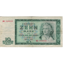 Banconote, Germania - Repubblica Democratica, 10 Mark, 1964, 1964, KM:23a, MB+