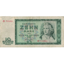 Banknote, Germany - Democratic Republic, 10 Mark, 1964, 1964, KM:23a, VF(30-35)