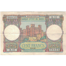 Geldschein, Marokko, 100 Francs, 1951, 1951-04-19, KM:45, SS