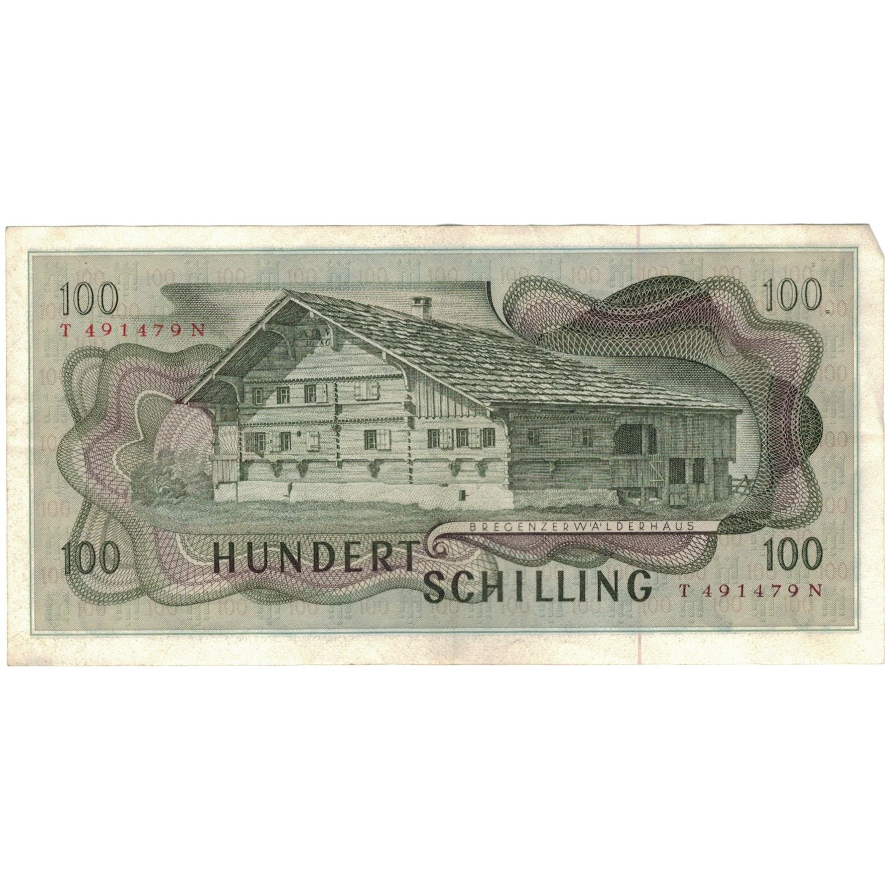 Billete, 100 Schilling, 1969, Austria, 1969-01-02, KM:146a, MBC
