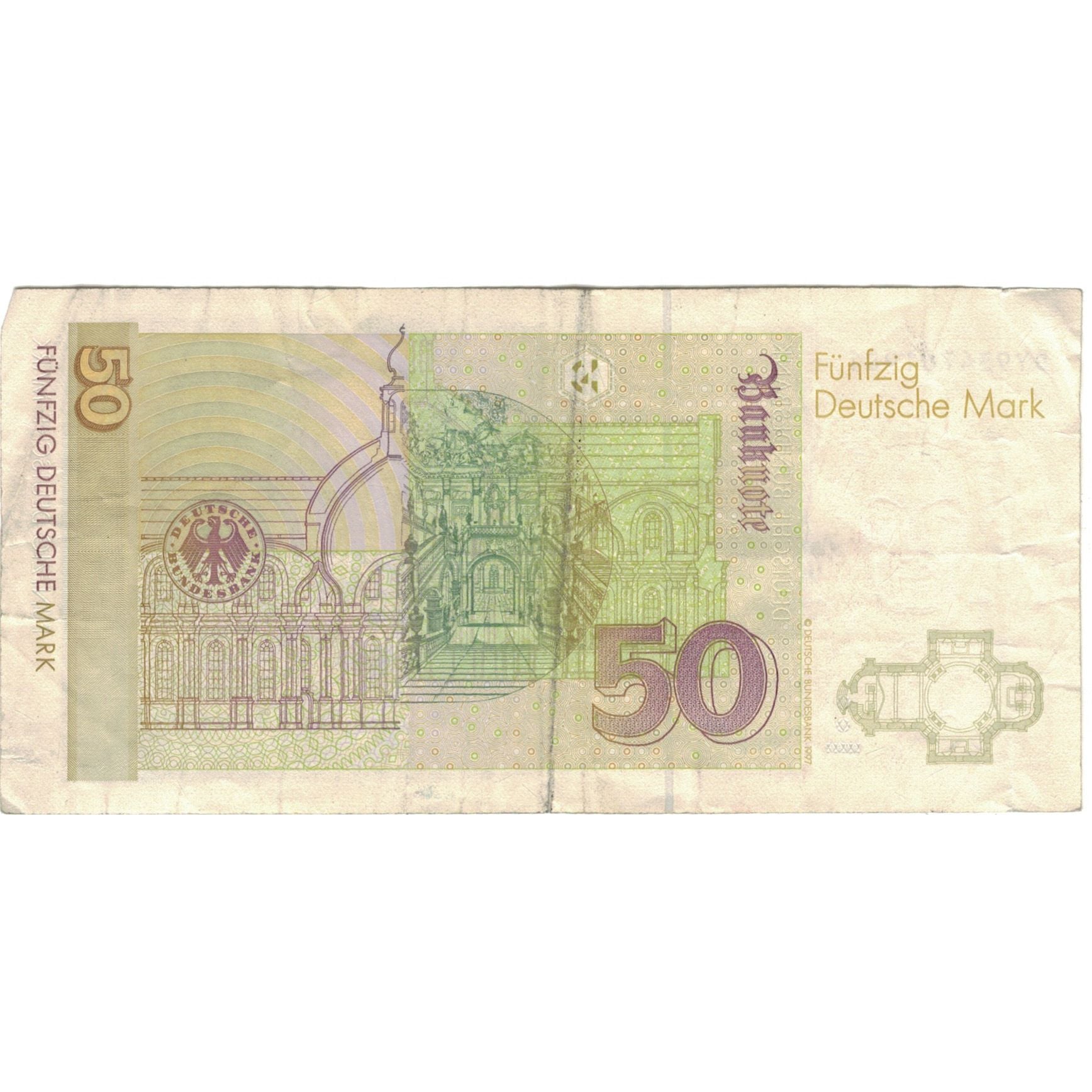 Banconote, GERMANIA - REPUBBLICA FEDERALE, 50 Deutsche Mark, 1996, 1996-01-02