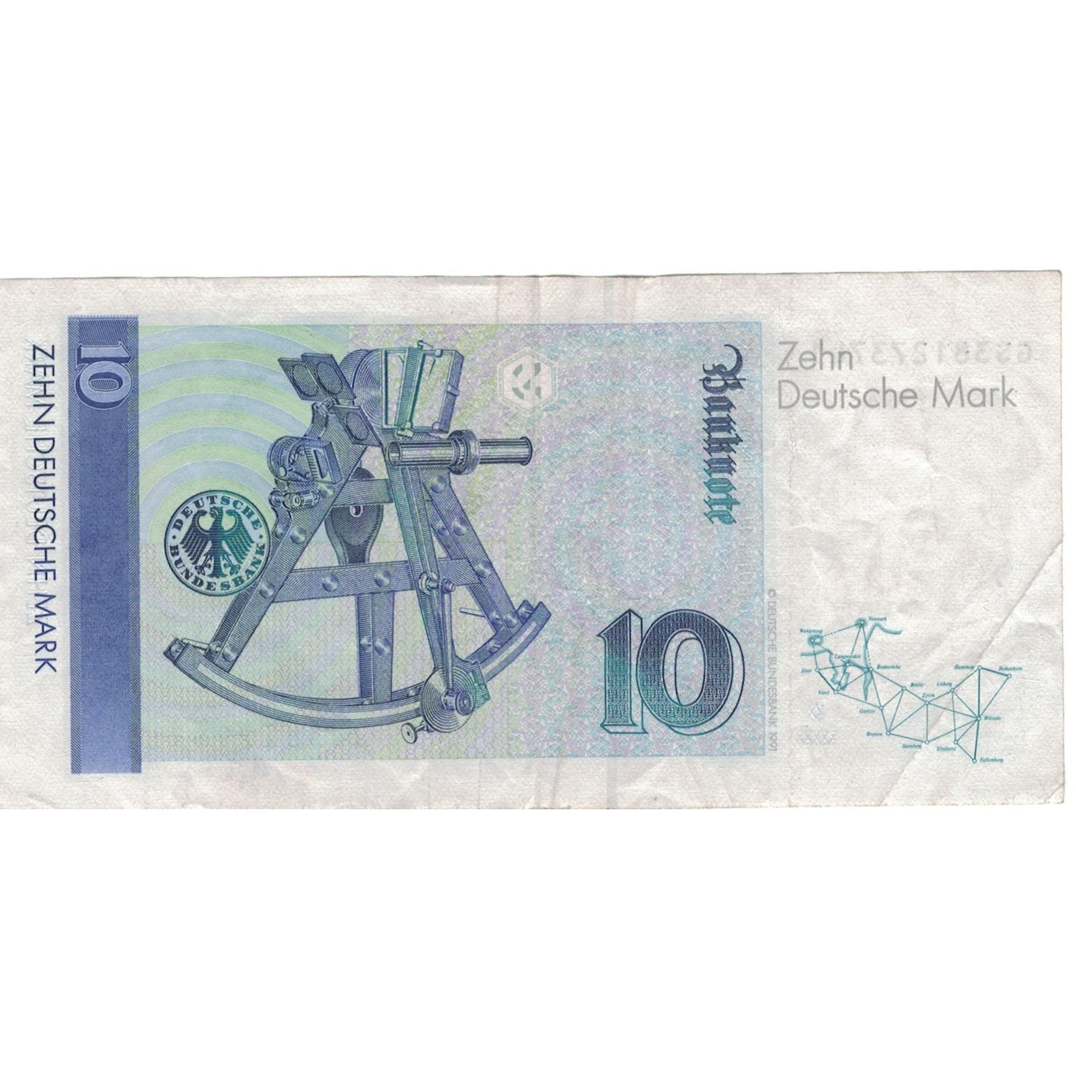 Billet, République fédérale allemande, 10 Deutsche Mark, 1999, 1999-09-01