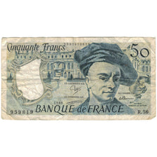 França, 50 Francs, Quentin de La Tour, 1989, 959819 R.56, VF(20-25)