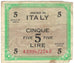 Banknote, Italy, 5 Lire, 1943, KM:M18b, VF(20-25)