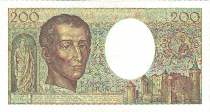 Francia, 200 Francs, Montesquieu, 1987, 479857 E.052, MBC+, Fayette:70.7