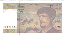 Francia, 20 Francs, Debussy, 1997, S.061, UNC, Fayette:66 ter.2, KM:151i