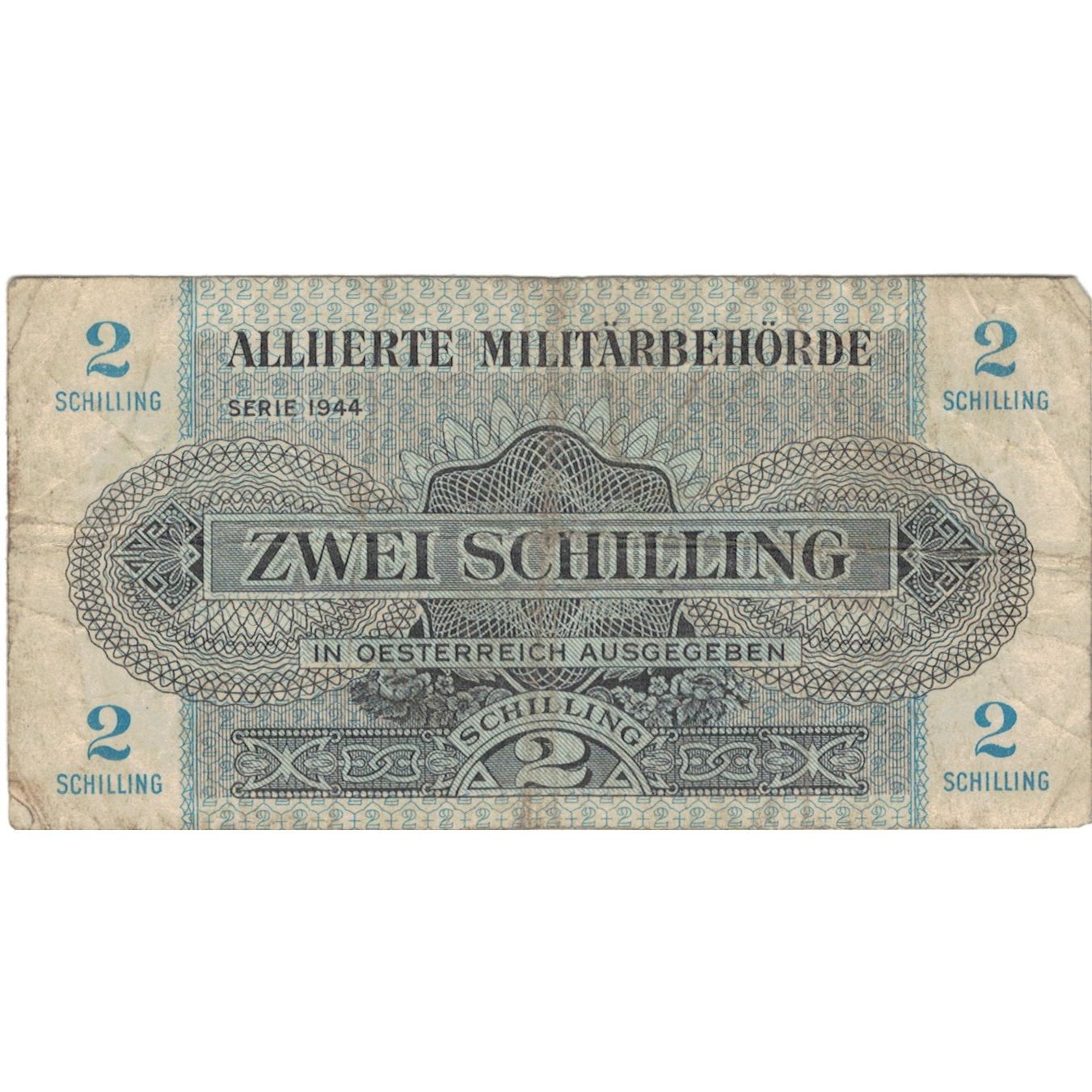 Geldschein, Österreich, 2 Schilling, 1944, SÉRIE 1944., KM:104b, S