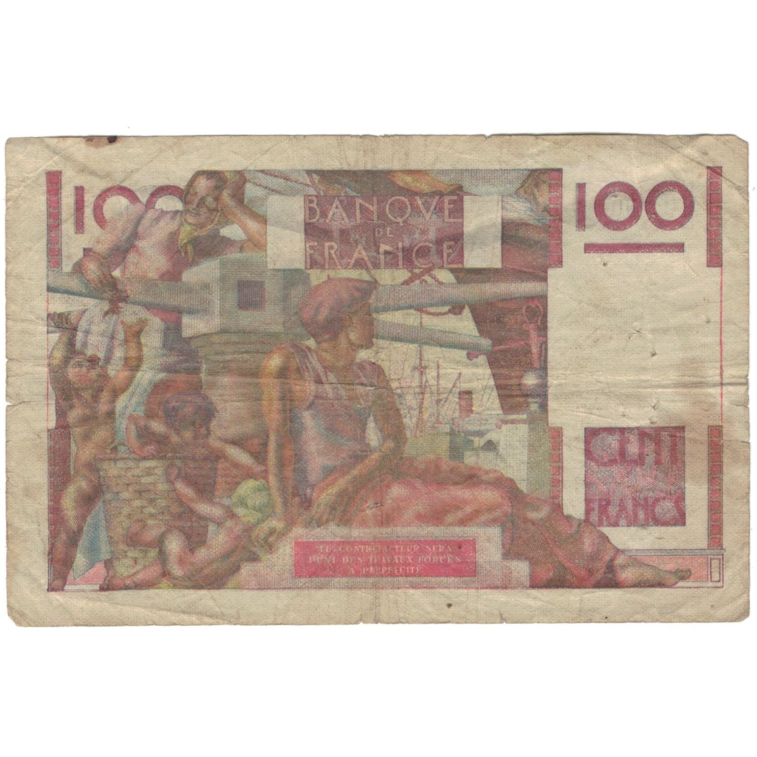Frankrijk, 100 Francs, Jeune Paysan, 1953, P.533, TB, Fayette:28.36, KM:128d
