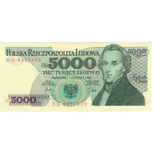 Banconote, Polonia, 5000 Zlotych, 1982, 1982-06-01, KM:150a, SPL-