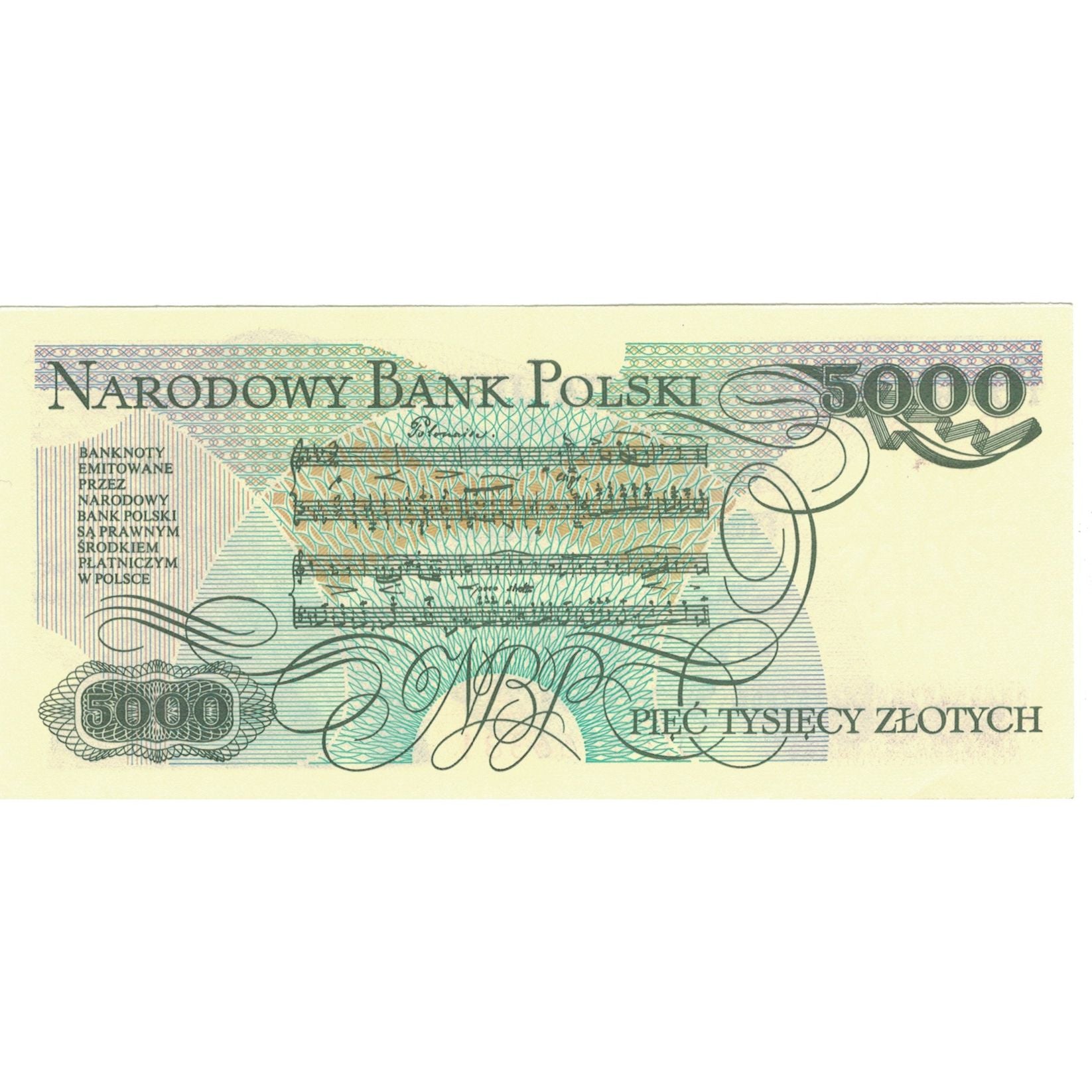 Billet, Pologne, 5000 Zlotych, 1988, 1988-12-01, KM:150c, SPL