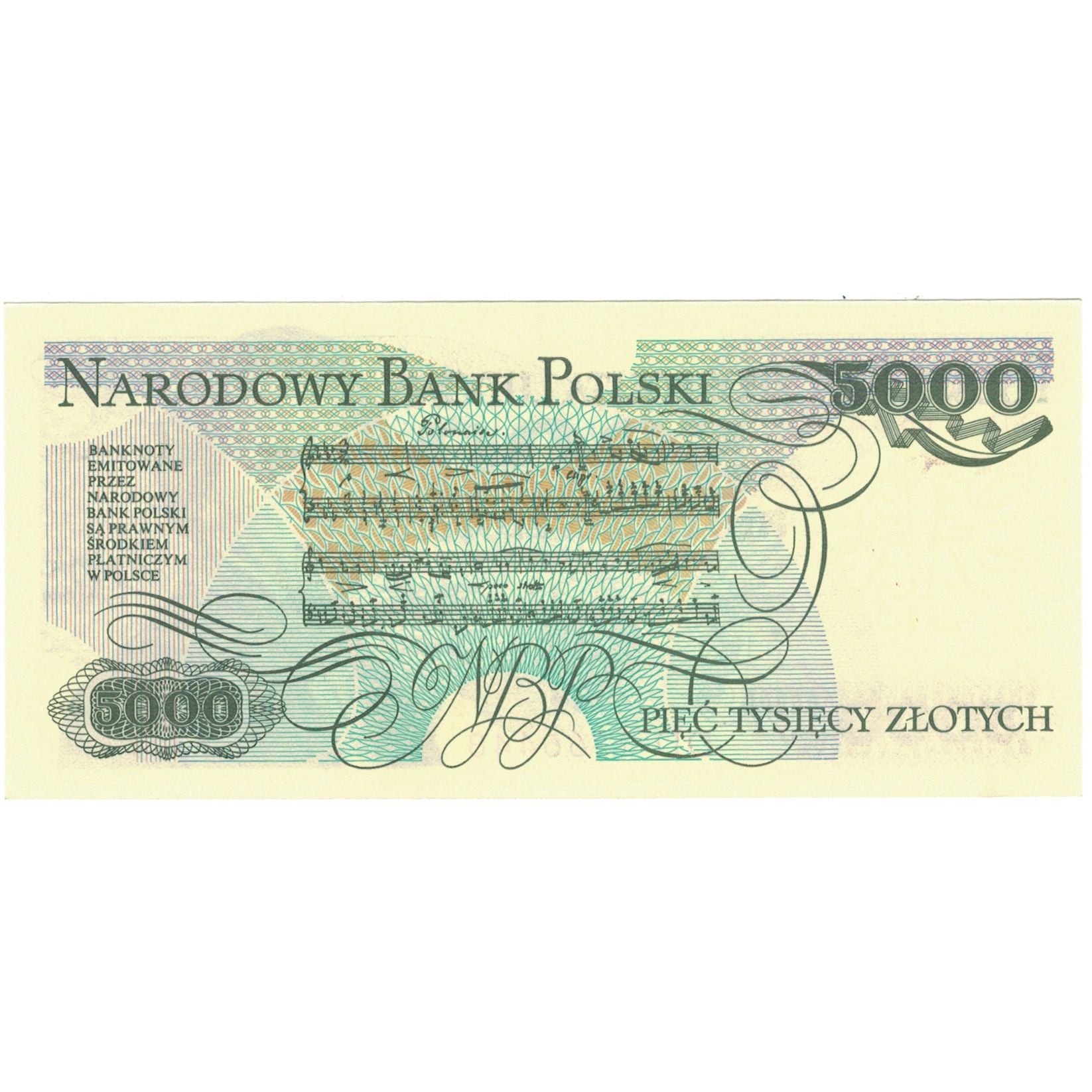 Billet, Pologne, 5000 Zlotych, 1988, 1988-12-01, KM:150c, SPL