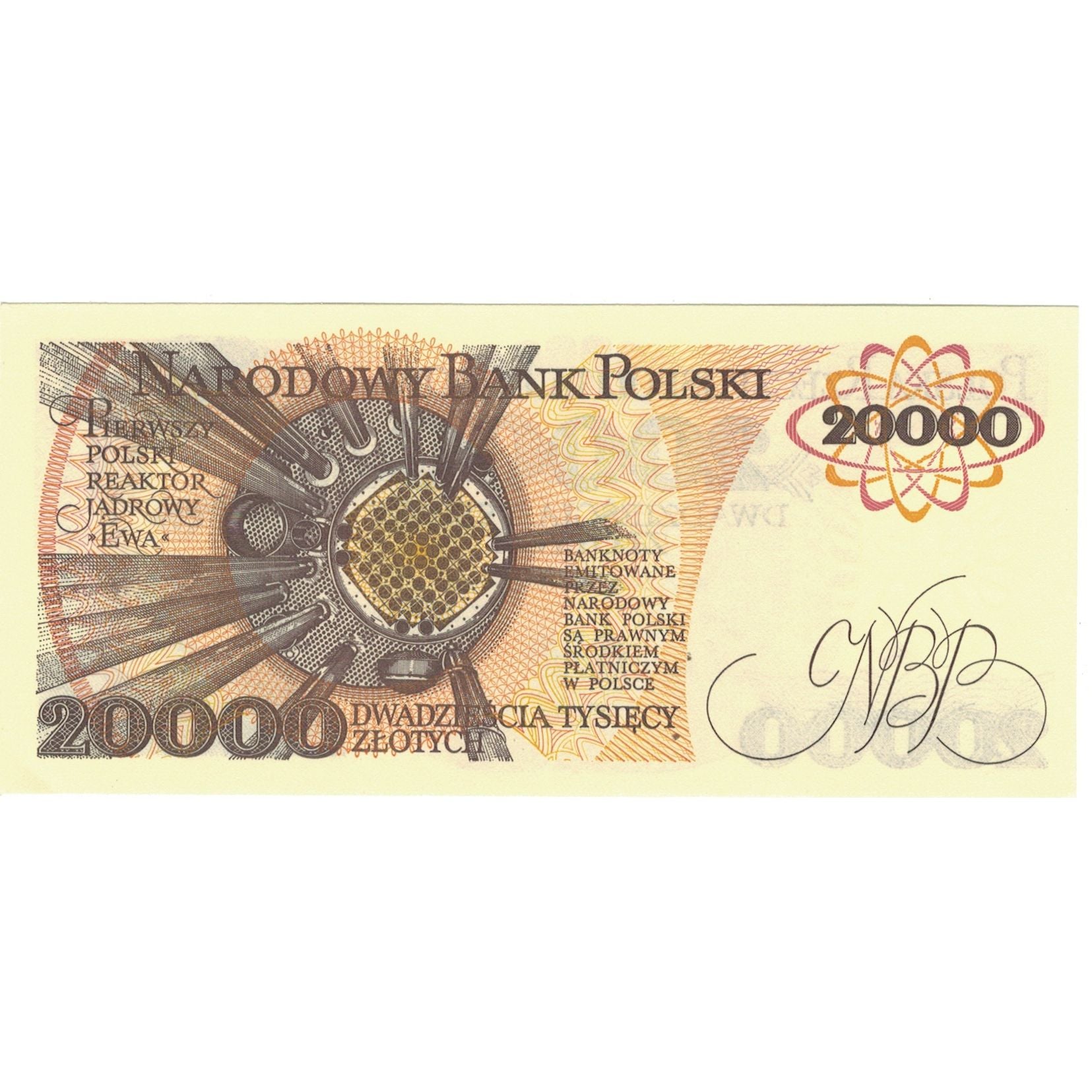 Biljet, Polen, 20,000 Zlotych, 1989, 1989-02-01, KM:152a, SPL