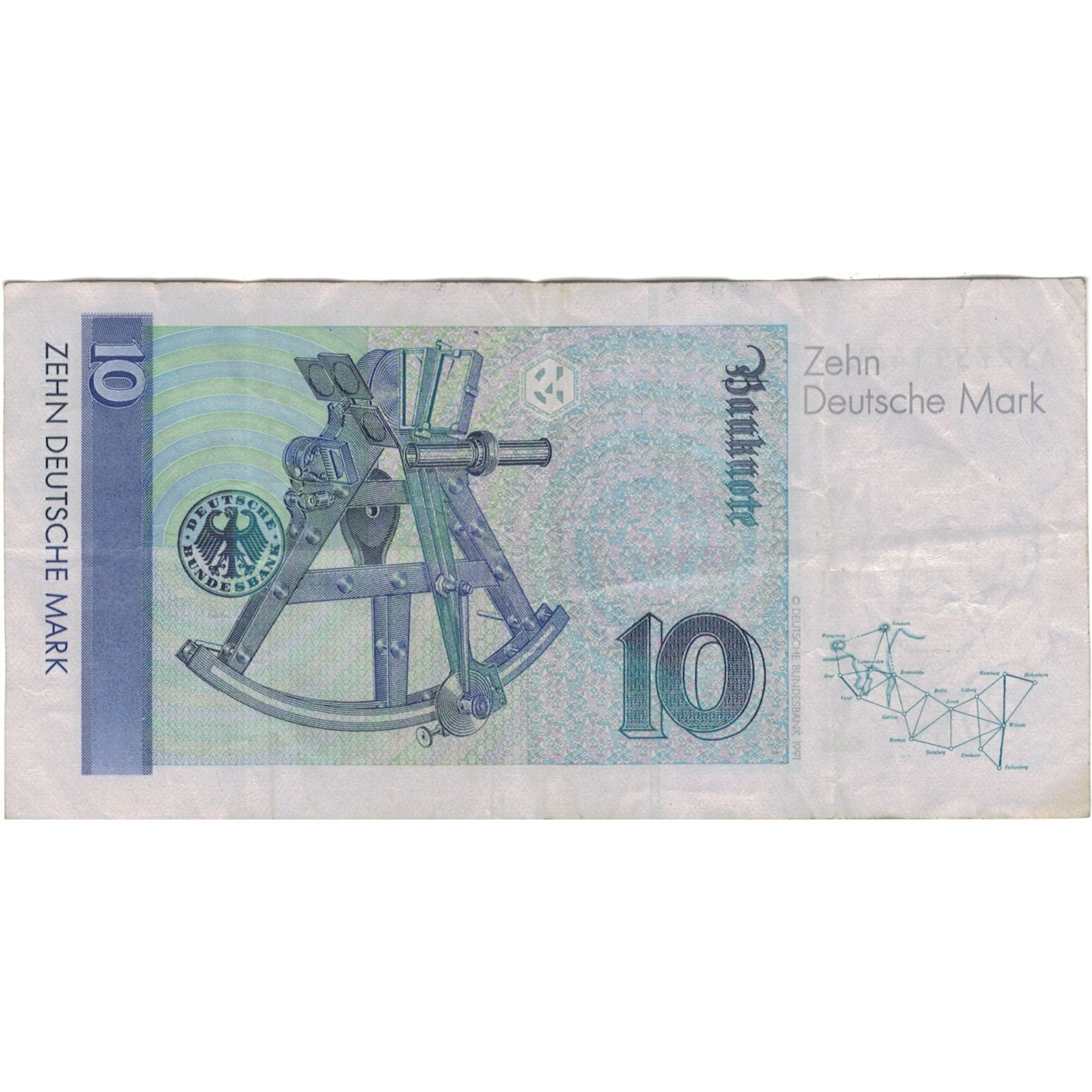 Banknote, GERMANY - FEDERAL REPUBLIC, 10 Deutsche Mark, 1991, 1991-08-01