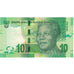 Banknote, South Africa, 10 Rand, Undated (2012), KM:133, UNC(65-70)