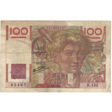 França, 100 Francs, Jeune Paysan, 1946, R.133, F(12-15), Fayette:28.11, KM:128a