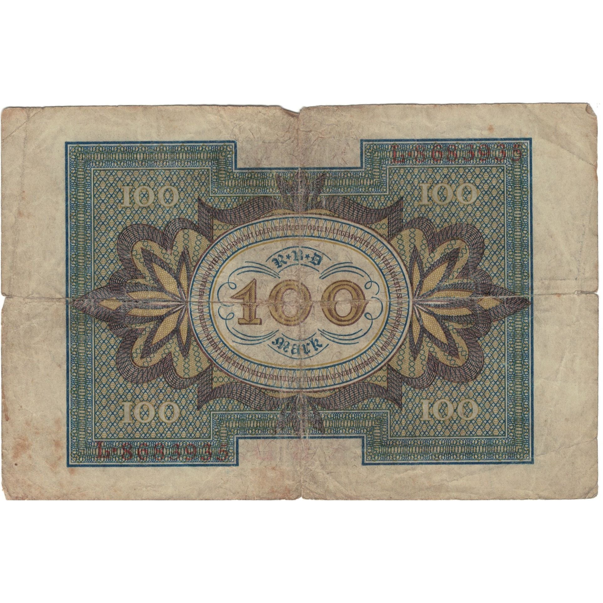 Geldschein, Deutschland, 100 Mark, 1920, 1920-11-01, KM:69b, SGE