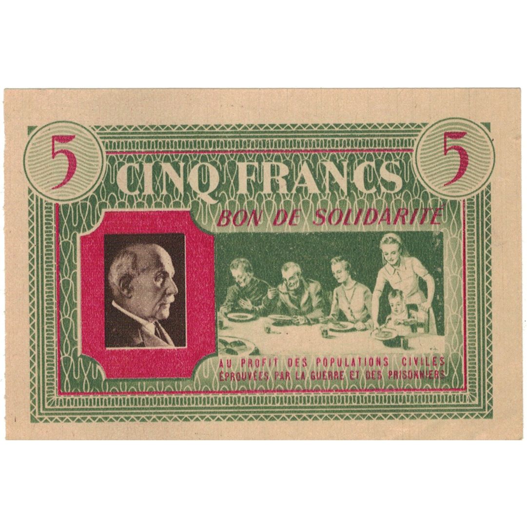 Francia, Comité National, 5 Francs, SC