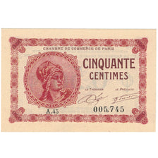 France, Paris, 50 Centimes, 1920, Chambre de Commerce, UNC(65-70), Pirot:97-10
