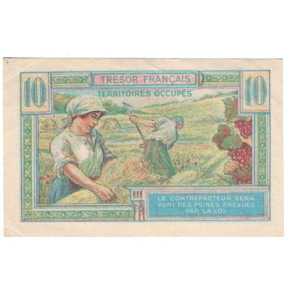 Frankreich, 10 Francs, 1947 French Treasury, 1947, A.07163057, VZ+, Fayette:vF