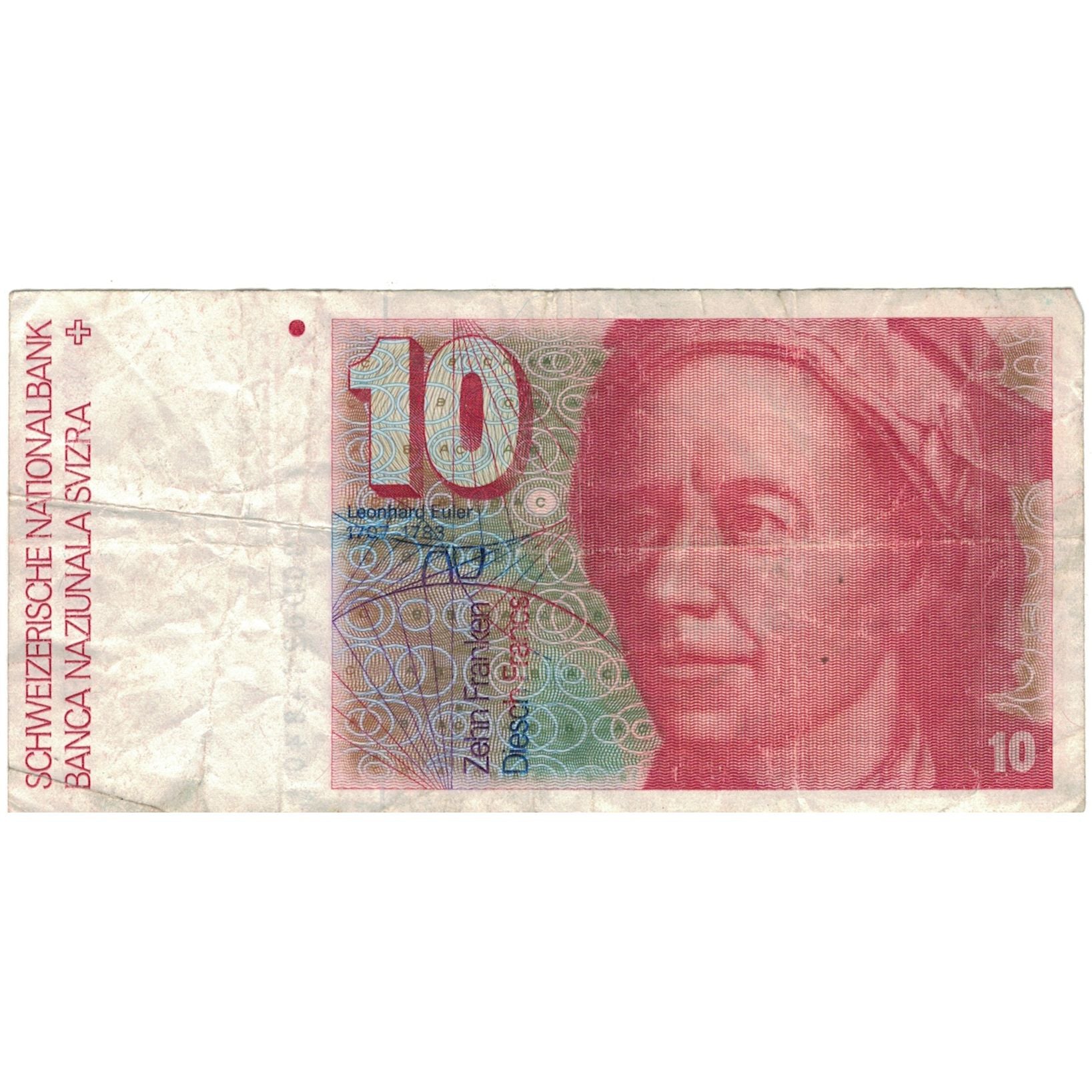 Geldschein, Schweiz, 10 Franken, 1980, 1980, KM:53b, S+