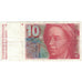 Billete, 10 Franken, 1980, Suiza, 1980, KM:53b, MBC
