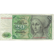 Banknote, GERMANY - FEDERAL REPUBLIC, 20 Deutsche Mark, 1980, 1980-01-02