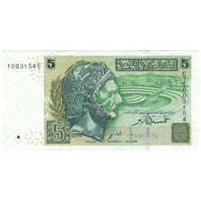 Geldschein, Tunesien, 5 Dinars, 2008, 2008, KM:92, VZ