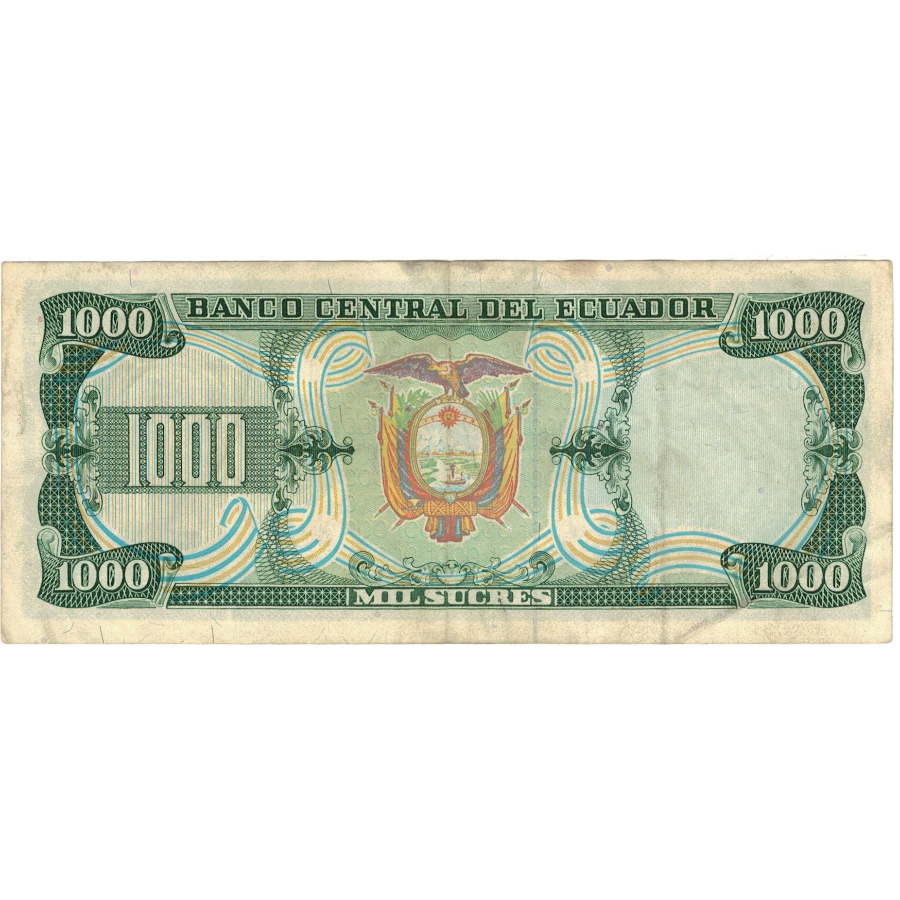 Banknote, Ecuador, 1000 Sucres, 1986, 1986-09-29, KM:125a, VF(30-35)