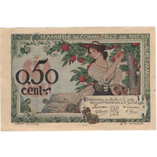 France, Nice, 50 Centimes, 1920, AU(55-58), Pirot:91-9