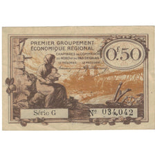 France, NORD-PAS DE CALAIS, 50 Centimes, 1918-1925, EF(40-45), Pirot:94-4